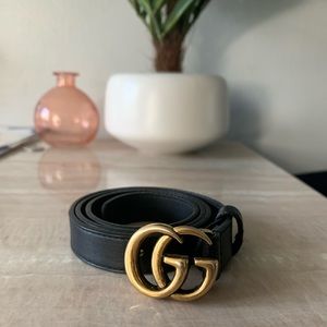 Gucci Double G Buckle Calfskin Belt